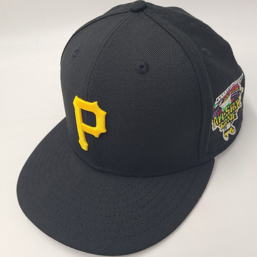 Pittsburgh Pirates Hat Fitted 7 5/8 New Era 59Fifty Black MLB All Star Game 2006